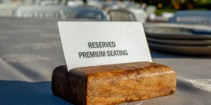 preferred seating